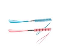 Bojueshaw 2PCS Telescopic Shoes Horn,Portable Adjustable Shoe Lifter,Comfort Long Handle Shoe Helper for Elderly & Pregnant(Pink&Blue)