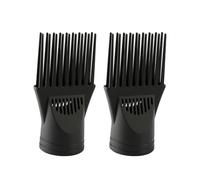Bojueshaw 2PCS Universal Hair Dryer Diffuser,Black Salon Blow Dryer Nozzle Tools,Blow Dryer Brush for Straightening Detangling