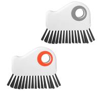 Bojueshaw 2pcs Window Track Cleaner Brush Set,2 in 1 Groove Cleaning Brush,Hand-Held Groove Scrubbing Brush Tools for Sliding Door Corner Track
