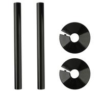 Bojueshaw 2set Radiator Pipe Covers Set,15mm Radiator Pipe Covers and Radiator Pipe Collars Cover,for Neat and Professional Finish