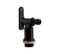 Bojueshaw 3/4" Water Butt Tap Kit,Plastic Snap-Fit Connector with Brass Nut Leak-Proof Hose Replacement Tapnfor Rain Barrels & Home Brewing