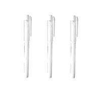 Bojueshaw 3 Pack 1mm White Gel Pen for Black Paper,Fine Liner Art Ballpoint Pen Highlighter for Drawing,Sketching,Writing