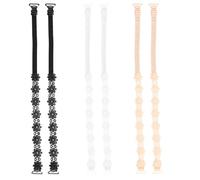 Bojueshaw 3 Pairs Bra Straps,Lace Flower Elastic Bra Strap,Replacement Elastic Bra Shoulder Strap,Adjustable Underwear Strap for Women Girls Tops Dress