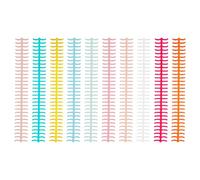 Bojueshaw 30 Hole Binding Ring,10pcs Colourful Click Binder Rings for Loose Leaf Paper,Scrapbooks,Presentations,Plastic Discbound Rings