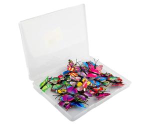 Bojueshaw 30PCS Butterfly Push Pins - Creative Decorative Thumbtacks for Photos, Notes, and DIY Projects, Vibrant and Versatile