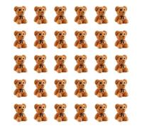 Bojueshaw 30pcs Mini Resin Teddy Bears,Tiny Cute Teddy Bear Figurines for Fairy Gardens,DIY Crafts,Party Favors & Home Decor