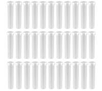 Bojueshaw 33pcs Floral Water Tubes,Clear Flower Water Tubes,Reusable Flower Water Tubes with Caps,for Keeping Flower Plants Fresh Flower Arrangements