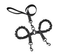 Bojueshaw 360°Swivel Dual Dog Leashes,No Tangle Dual Leash,Reflective Walking Training Lead,Splitter Dog Leads for Puppy,Small,Medium and Large Dogs