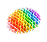 Bojueshaw 3D Fidget Worm Toy,Stretchy Sensory Stress Relief Toy,Expandable Popping Worm for Anxiety Relief,Fun Silent Fidgets for Kids & Adults(Transparent Rainbow)