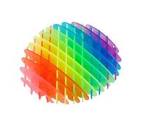 Bojueshaw 3D Fidget Worm Toy,Stretchy Sensory Stress Relief Toy,Expandable Popping Worm for Anxiety Relief,Fun Silent Fidgets for Kids & Adults(Rainbow)