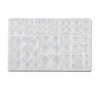 Bojueshaw 3D Gem Silicone Mold Set,Diamond, Heart & Geometric Resin Casting Moulds for DIY Gift Jewelry Necklace Pendant Craft Making