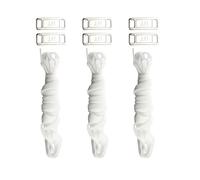 Bojueshaw 3Pair Flat White Shoelace with AF1 Airforce Charm Tags,Trainer Shoe String,Replacement Laces for Sneakers & Athletic Shoes