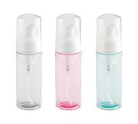 Bojueshaw 3pcs 60ml Foaming Soap Dispenser Bottles,Refillable Travel Mousse Pump Bottles,Portable Foam Pump Dispenser for Shampoo,Facial Cleanser