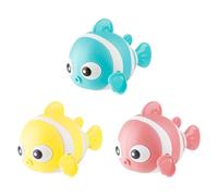 Bojueshaw 3PCS Baby Bath Toys Floating fish Set,Soft & Safe Bathtub Toys,Cute Squeeze Water Toy for Toddlers Swimming Pool & Bath Time Fun