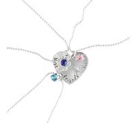 Bojueshaw 3pcs BFF Friendship Necklace Set,Heart Puzzle Jigsaw Necklace,Best Friend Forever Matching Pendants for Girls & Women
