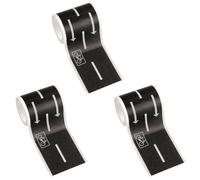 Bojueshaw 3PCS Black Car Road Tape for Kids - DIY Road Track Stickers for Toy Cars and Trains - Removable, No Residue - Ideal for Home Floor Play and Roadway Toys