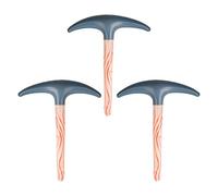 Bojueshaw 3pcs Inflatable Pickaxe Toy Set,60cm Hatchet Costume Props for Halloween Carnival Cosplay Party Supplies
