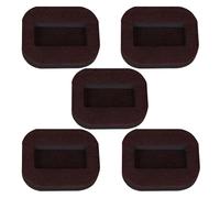 Bojueshaw 4 PCS Anti-Sliding Furniture Caster Cups,Rubber Wheel Stoppers,Protector Pads for Bed,Sofa,Chair,Office Furniture(Brown)