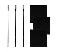Bojueshaw 4 Pcs Flute Cleaning Kit,Cleaning Rod with Cloth,Professional Cleaner Accessories for Flute and Piccolo Maintenance