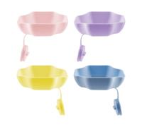 Bojueshaw 4Pack Reusable Silicone Popsicle Holders,Drip-Free Ice Pop Catchers,Polygon Ice Cream Cone Holder for Home,Summer Party