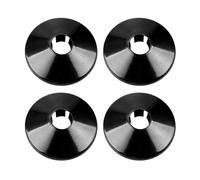 Bojueshaw 4pcs Black Plastic Radiator Pipe Covers,15mm Hole Collars for Radiator,Wall Pipe Tube Decoration