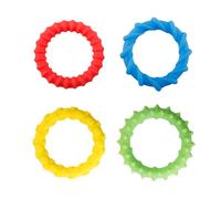 Bojueshaw 4PCS Elastic Silicone Fidget Bracelet - Flexible Stress Relief Wristband for Daily Use, School, Travel & Work
