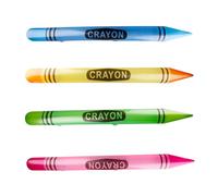 Bojueshaw 4pcs Giant Inflatable Crayons,41in Neon Jumbo Blow up Crayon Balloons for Classroom,Birthday Parties,School Decorations
