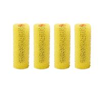 Bojueshaw 4pcs Mini Resilient Sponge Paint Roller Cover,Texture Sponge Brush for Household Wall Painting and DIY Projects(4 Inch)