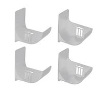 Bojueshaw 4PCS No-Drill Garbage Bag Dispenser Rack - Wall, Door & Cabinet Mounted Storage Holder for Kitchen & Bathroom (Grey)