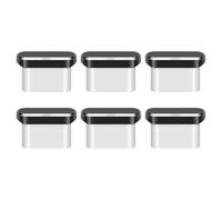 Bojueshaw 4pcs USB-C Dust Plugs,Universal Type-C Port Protectors for Most Android Phones & Tablets,Anti-Dust Charger Port Covers(Black)