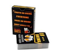 Bojueshaw 50pcs Dare & Drink Card Game for Adults,Hilarious Party Game,Fun Icebreaker Drinking Games for Birthdays,Hens Nights & Social Gatherings