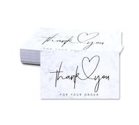 Bojueshaw 50pcs Thank You Cards,A6 Size Watercolor Design Blank Inside,Customer Appreciation Cards for Small Business,Weddings,Gifts