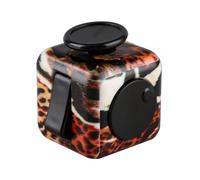 Bojueshaw 6-Sided Stress Relief Sensory Toy for Anxiety,ADHD,Focus,Portable Finger Cube Toy for Office,Classroom,and Home(Tiger stripe)