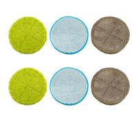 Bojueshaw 6pcs Mop Pads,Scouring Pads,Microfiber Replacement Pads,Floating Mop Cloth for Wet Dry Floor Cleaning Washable and Reusable