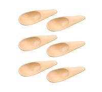 Bojueshaw 6Pcs Small Wooden Spoons,Mini Tea Spoon,Natural Wooden Measuring Spoons for Spices Jars Sugar Salt Sauce Honey Kitchen