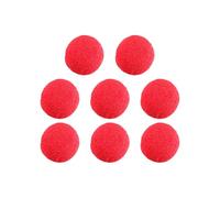Bojueshaw 8 Pcs Red Clown Noses,Foam Circus Nose,Funny Sponge Fake Noses for Halloween,Christmas,Cosplay,and Carnival Decorations