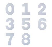 Bojueshaw 9pcs Number Cake Stencils Set,Reusable 0-8 Plastic Templates,Cake Decorating Molds for DIY Wedding Birthday Cake Cookie (10”)