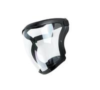 Bojueshaw Anti-Fog Full Face Shield with Adjustable Strap,Reusable HD Clear Protective Visor for Adults,Universal Face Mask for Work,Outdoor & Daily Use(Black)