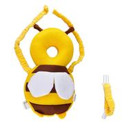 Bojueshaw Baby Head Protection Pillow,Adjustable Head Back Protection Safety Pads,Honeybee Head Protection Backpack for Toddler Kids