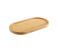 Bojueshaw Bamboo Soap Trays,Dresser Jewelry Ring Dish,Multi-Functional Oval Serving Dishes for Bathroom,Kitchen & Home Decor