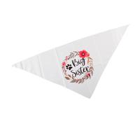 Bojueshaw Big Sister Floral Dog Bandana,Gender Reveal Photo Prop,Cotton Triangle Pet Scarf for Pregnancy Announcements,Pet Lovers Gifts