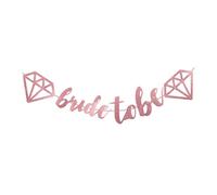 Bojueshaw Bride to Be Banner,Hen Party Bunting,Glitter Bridal Shower Decorations for Weddings Engagement Bachelorette Cocktail Party(Pink)