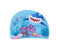 Bojueshaw Children Silicone Swim Cap,Waterproof Elastic Swimming Hat,Ear Protection Bathing Cap for for Toddler Aged 1-8 Pool & Beach(Shark Design)