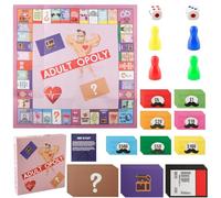 Bojueshaw Couples Board Game for Adults - Romantic Monopoly-Style Game for Him and Her, Fun Interactive Relationship Game, Party & Date Night Games for Couples(Pink Couple)