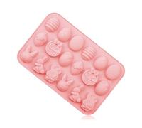 Bojueshaw Easter Bunny Mold,Easter Egg Silicone Mould,BPA Free Non-Stick Flexible Mold for Kids Easter Party DIY Chocolate,Candy,Jelly
