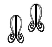 Bojueshaw Foldable Wigs Stand,Collapsible Wig Holder,Portable Detachable Wig Head Support for Display,Drying & Storage(Black)