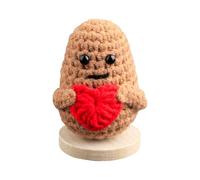 Bojueshaw Funny Graduation Potato,Cute Knitted Emotional Support Toy with Inspirational Card,Luck Gifts for Friends Family Partner(Stlye B)