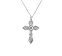 Bojueshaw Gothic Cross Pendant Necklace,Stainless Steel Cross Pendant,Vintage Cool jewellery for Special Occasions, Anniversaries,Festive,Birthady Gift