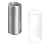 Bojueshaw Guitar Slide,Stainless Steel Slide Guitar,Guitar Finger Slide,for Guitar Bass Medium Stringed Instruments(Stainless Steel&Acrylic)