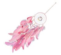 Bojueshaw Handmade Dream Catcher with Feathers,Boho Woven Art Ornament,Indian Style Wall Hanging Decor for Bedroom,Living Room(Purple)